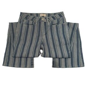 Shyanne High Rise Striped Denim Blue Jeans Size 31 Modern Western Boho Festival